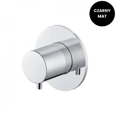 Vema Maira przełącznik podtynkowy 3 wyjścia wody czarny mat V27120/CZAR