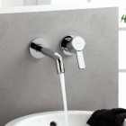 Kludi Zenta bateria umywalkowa ścienna wylewka 230 mm