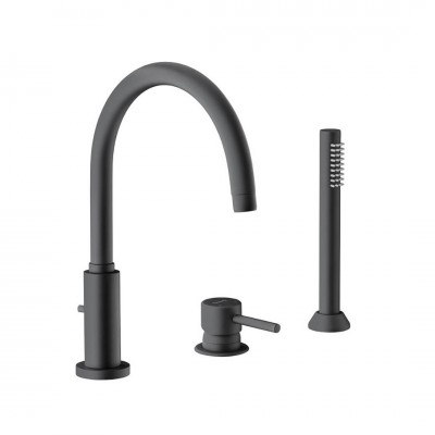 Giulini Giovanni Futuro bateria wannowa 3-otworowa czarny mat 6565BD/CZAR