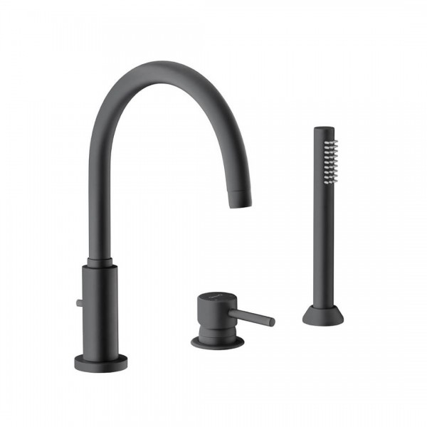 Giulini Giovanni Futuro bateria wannowa 3-otworowa czarny mat 6565BD/CZAR