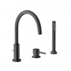 Giulini Giovanni Futuro bateria wannowa 3-otworowa czarny mat 6565BD/CZAR