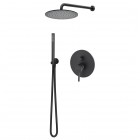 Giulini Giovanni Futuro kompletny zestaw prysznicowy czarny mat 65ZES20/CZAR