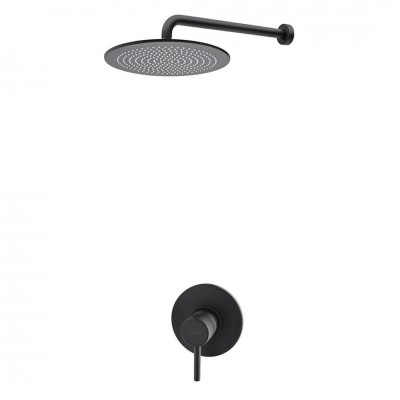 Giulini Giovanni Futuro kompletny zestaw prysznicowy czarny mat 65DES20/CZAR