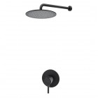 Giulini Giovanni Futuro kompletny zestaw prysznicowy czarny mat 65DES20/CZAR