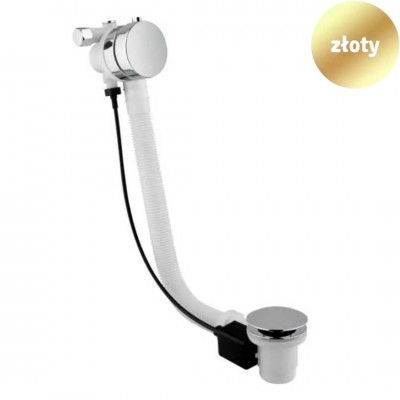 Vicario przelew wannowy z napełnianiem 55 cm złoty 260/1151ZL