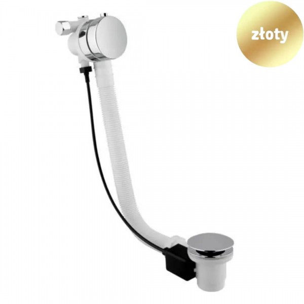 Vicario przelew wannowy z napełnianiem 80 cm złoty 260/1151/80ZL