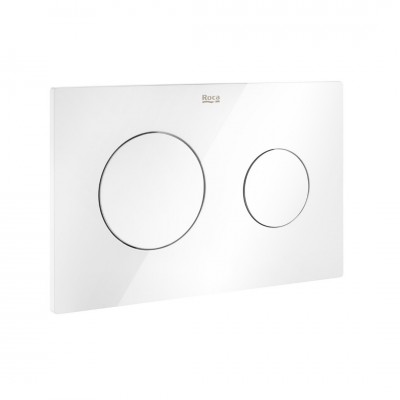 OUTLET Roca przycisk spłukujący PL10 biały/szkło A890189309