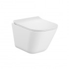Roca Gap Square Compacto miska WC wisząca Rimless z deską WC wolnoopadającą Slim A34H473000