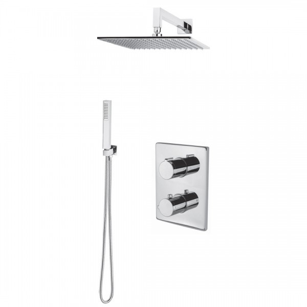 Vema LYS kompletny zestaw prysznicowy termostatyczny podtynkowy deszczownica 20 cm LYS20TERMO