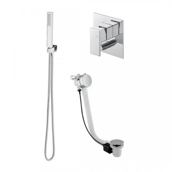 Vema LYS kompletny zestaw wannowy przelew 55 cm LYSPRZ55