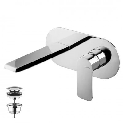 Vema Slate bateria umywalkowa podtynkowa z korkiem klik klak V14050/K