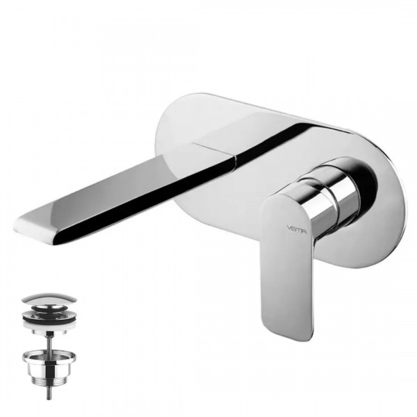 Vema Slate bateria umywalkowa podtynkowa z korkiem klik klak V14050/K