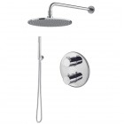 Vema Slate kompletny zestaw prysznicowy termostatyczny podtynkowy deszczownica 30 cm SLA30TERMO