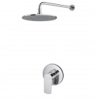 Vema Slate kompletny zestaw prysznicowy podtynkowy deszczownica 30 cm SLADES30