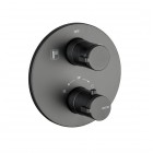 Vema Slate bateria wannowo-prysznicowa termostatyczna podtynkowa czarny mat V08110/CZAR