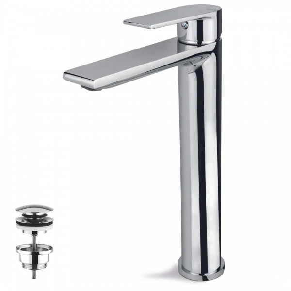 Vema Timea bateria umywalkowa wysoka z korkiem klik klak V16021/K