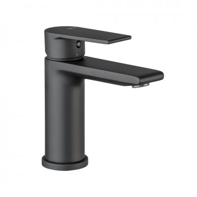 Vema Timea bateria umywalkowa bez korka czarny mat V16011/CZAR