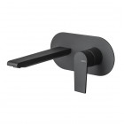 Vema Timea bateria umywalkowa podtynkowa bez korka czarny mat V16050/CZAR