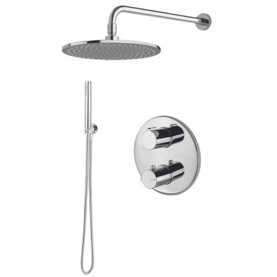 Vema Timea kompletny zestaw prysznicowy termostatyczny podtynkowy deszczownica 30 cm TIM30TERMO
