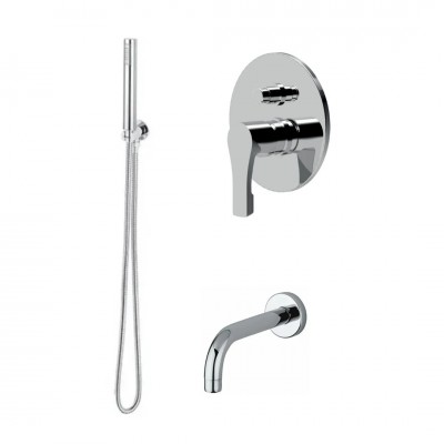 Giulini Giovanni Ego zestaw wannowy podtynkowy wylewka 15 cm chrom EGOWYL15