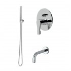 Giulini Giovanni Ego zestaw wannowy podtynkowy wylewka 15 cm chrom EGOWYL15