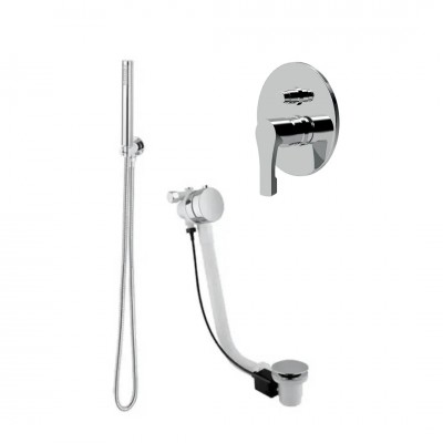 Giulini Giovanni Ego zestaw wannowy podtynkowy przelew 55 cm EGO65PRZ55