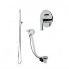 Giulini Giovanni Ego zestaw wannowy podtynkowy przelew 55 cm EGO65PRZ55