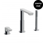 Giulini Giovanni Ego bateria wannowa 3-otworowa czarny mat 5765BD/CZAR