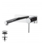 Demm Spike bateria umywalkowa podtynkowa wylewka 18 cm z korkiem klik klak chrom 6818/K