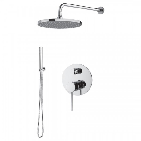 Demm Spike zestaw prysznicowy podtynkowy deszczownica 25 cm chrom 68ZES25