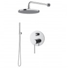 Demm Spike zestaw prysznicowy podtynkowy deszczownica 25 cm chrom 68ZES25