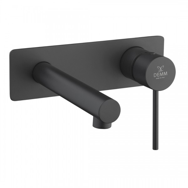 Demm Spike Black bateria umywalkowa podtynkowa czarny mat 6818/CZAR