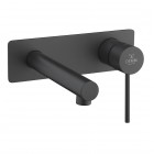 Demm Spike Black bateria umywalkowa podtynkowa czarny mat 6818/CZAR