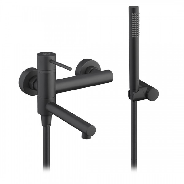 Demm Spike Black bateria wannowa ścienna czarny mat 6800/CZAR