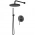 Demm Spike Black zestaw prysznicowy podtynkowy deszczownica 25 cm czarny mat 68ZES25/CZAR