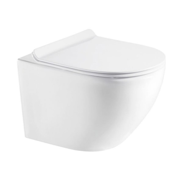 Oltens Hamnes miska WC wisząca PureRim z deską wolnoopadającą Slim 42012000