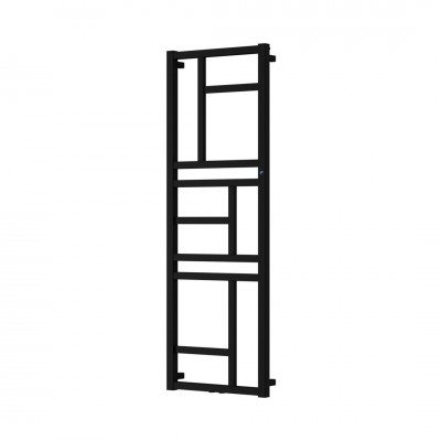 Instal Projekt Mondrian grzejnik łazienkowy 114x50 cm czarny mat MON-50/110D50C31