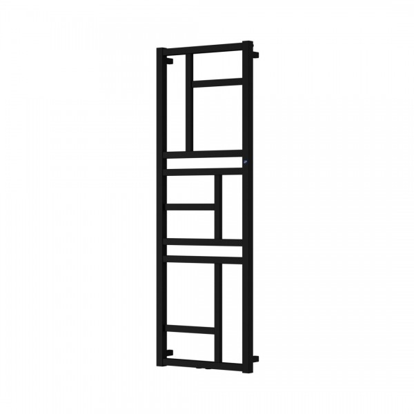Instal Projekt Mondrian grzejnik łazienkowy 114x50 cm czarny mat MON-50/110D50C31