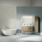 Laufen Lani słupek wiszący 165 cm lewy dziki dąb H4037211122671