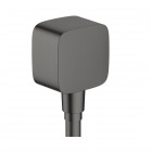 Hansgrohe Fixfit przyłącze węża z zaworem zwrotnym czarny chrom szczotkowany 26457340