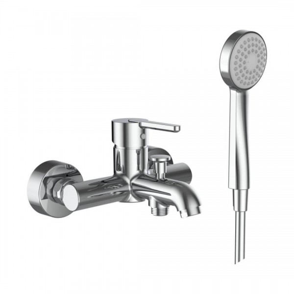 Laufen Lua bateria wannowa ścienna chrom H3210810041311