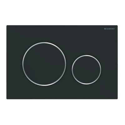 Geberit Sigma 20 przycisk spłukujący czarny mat/chrom 115882141 Geberit Sigma 20 przycisk spłukujący czarny mat/chrom 115882141
