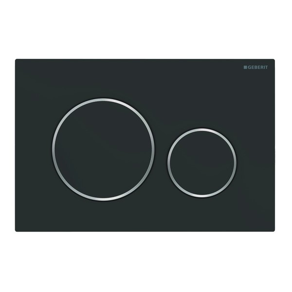 Geberit Sigma 20 przycisk spłukujący czarny mat/chrom 115882141