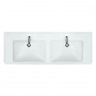 Laufen Pro A umywalka podwójna ścienna 130x48 cm biała H8149670001041