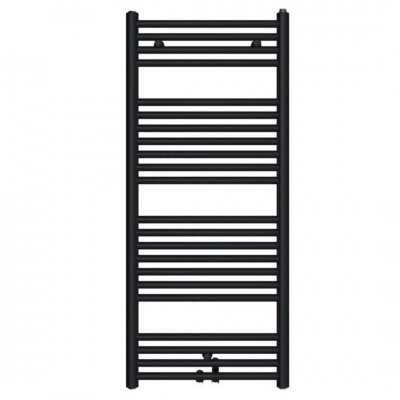 Zehnder Klaro grzejnik łazienkowy 114,6x50 cm czarny mat