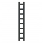 Terma Easy grzejnik łazienkowy 128x20 cm czarny mat WGEAS128020K9M5SX