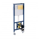 Omnires Classic stelaż podtynkowy do WC z przyciskiem złotym 90502GLS017
