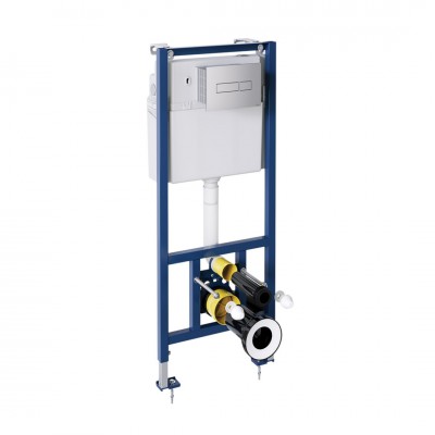 Omnires Classic stelaż podtynkowy do WC z przyciskiem chrom 9050281S017