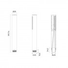 Oltens Molle kompletny zestaw prysznicowy podtynkowy deszczownica 30 cm złoty połysk 36600800