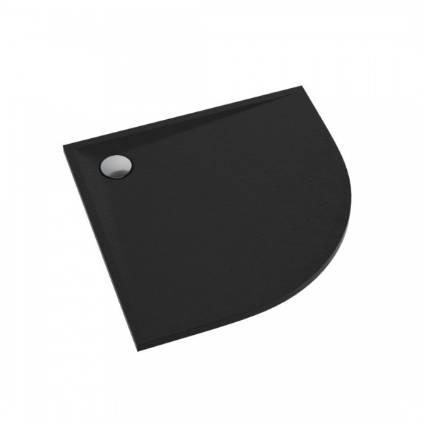 Schedpol Libra brodzik półokrągły 80x80 cm czarny 3SP.L1O-8080/C/ST